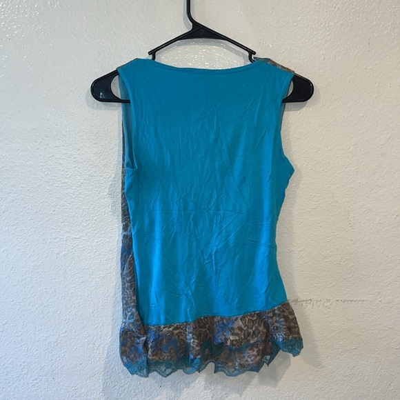 Y2K cheetah lace top - Picture 5 of 6